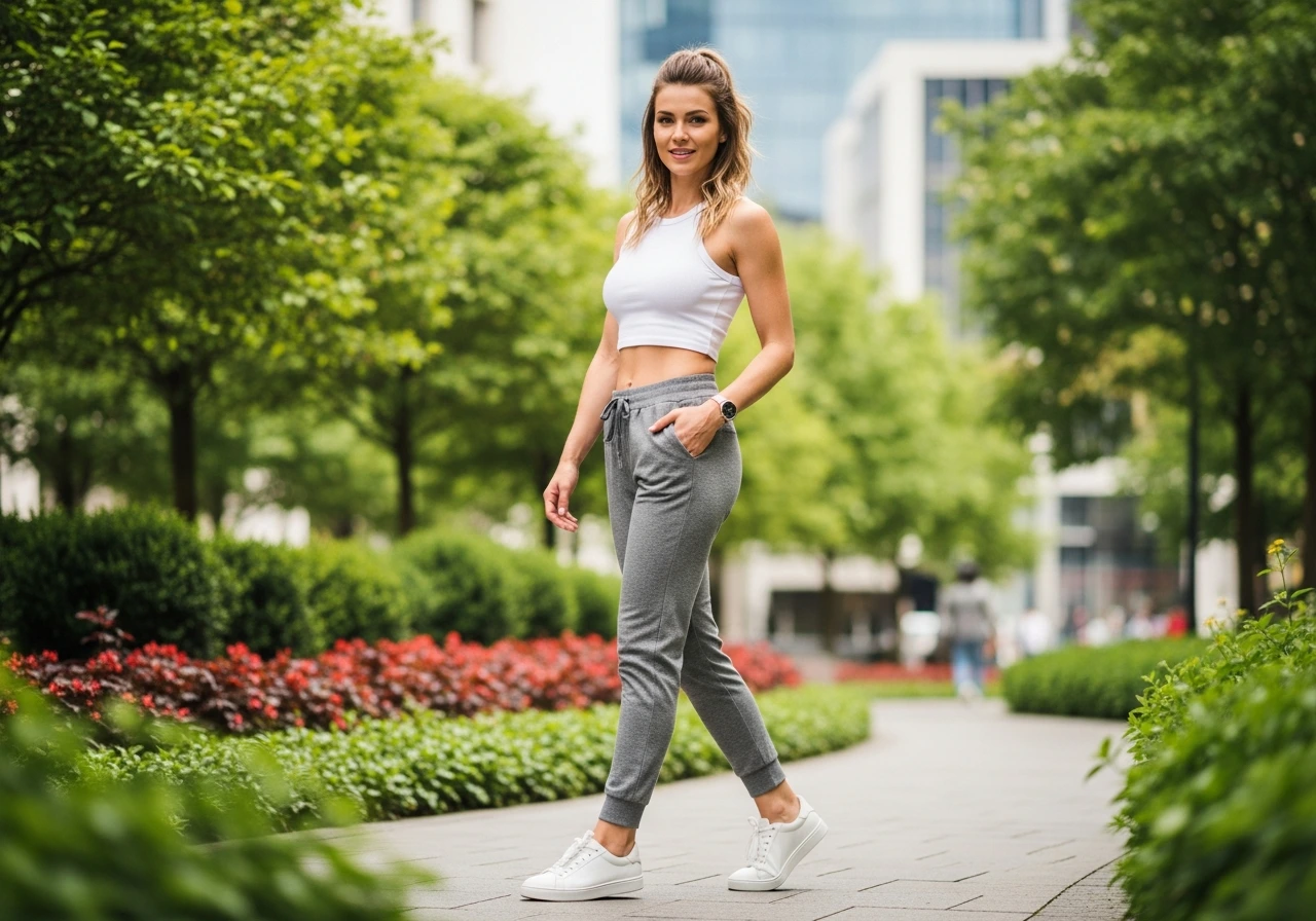 Joggers and Crop Top Combination