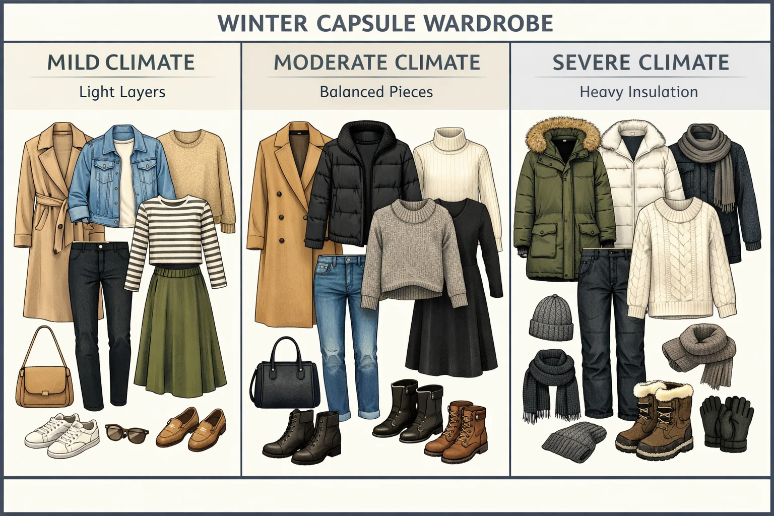 Adapting Your Winter Capsule Wardrobe for Different Climates