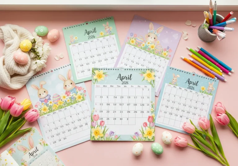 April 2026 Calendar Printable: Cute and Lovely Templates for Free Download