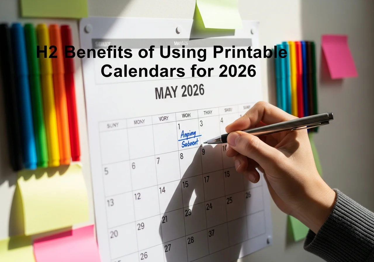 Benefits of Using Printable Calendars for May 2026.
