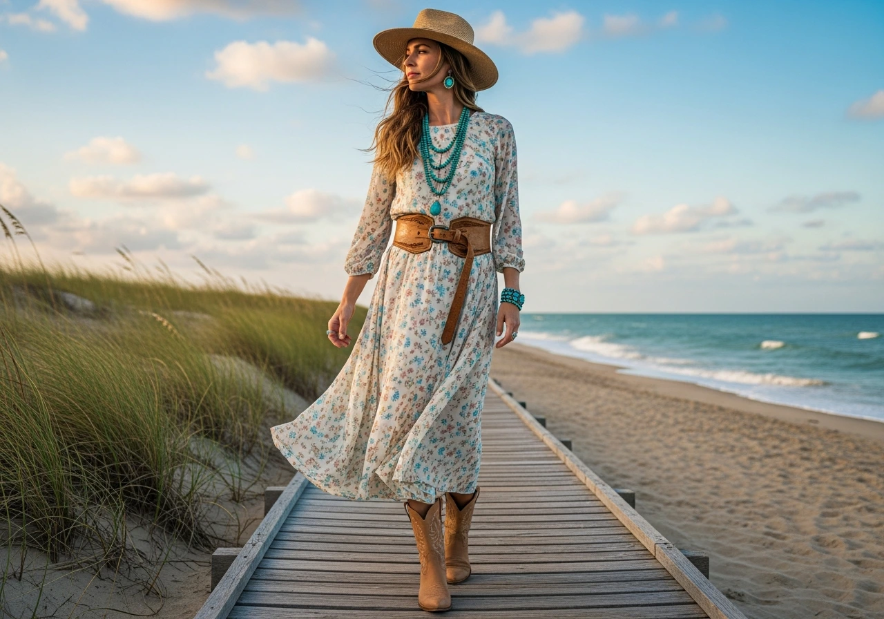 Coastal Cowgirl Summer Dress