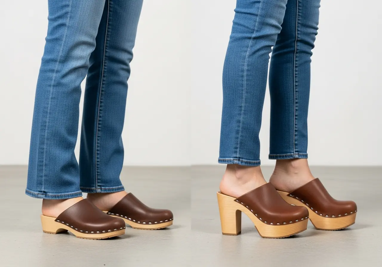 Creating Visual Interest with Different Clog Heights