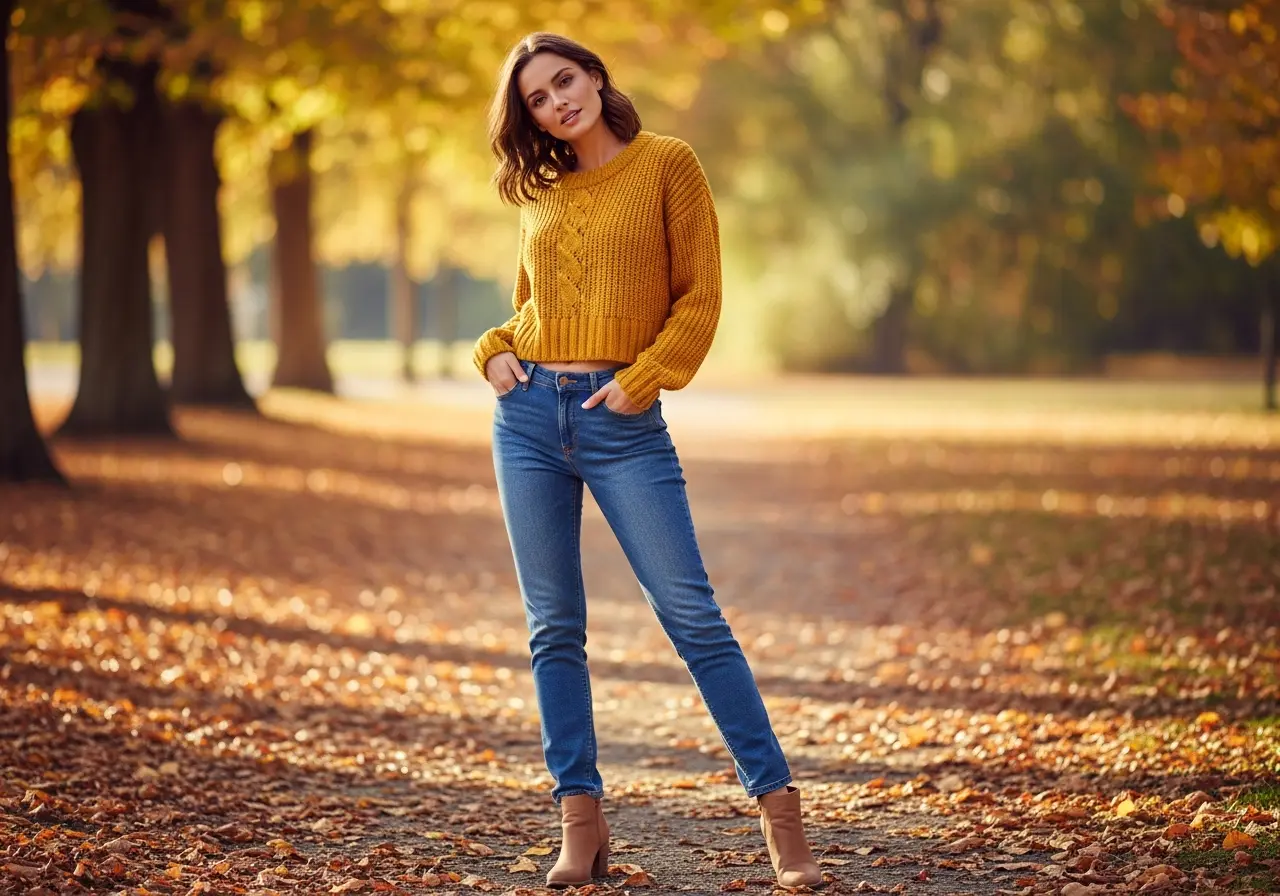 Denim and Mustard Perfection
