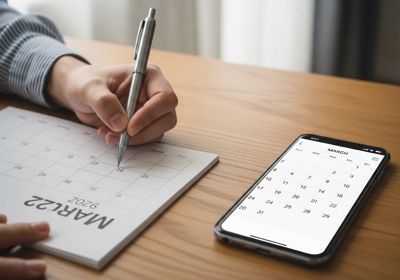 Digital versus Physical Calendar Planning