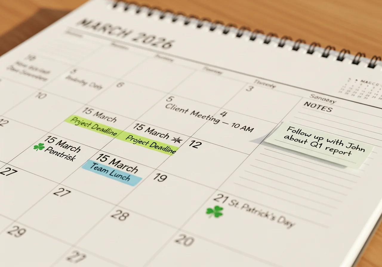 Essential Features of Effective March 2026 Calendars.