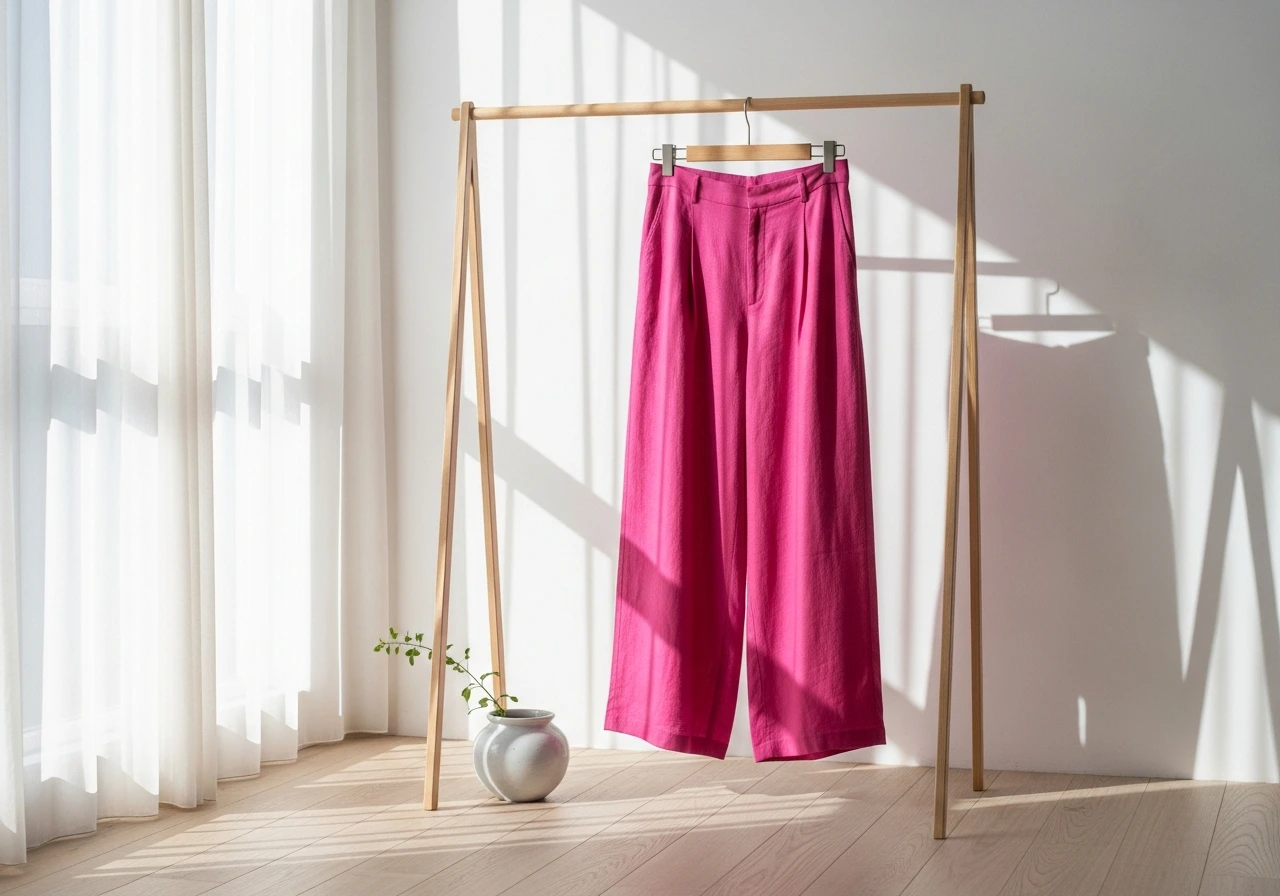 Essential Piece Five: Hyper Pink Linen Trousers