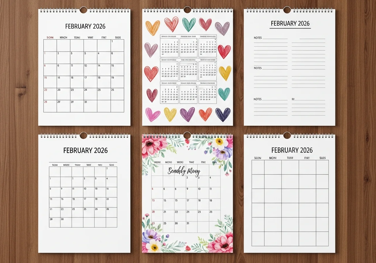 Exploring February 2026 Calendar Formats and Styles.