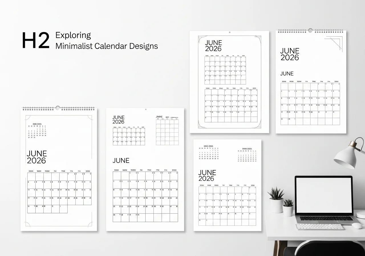 Exploring Minimalist Calendar Designs