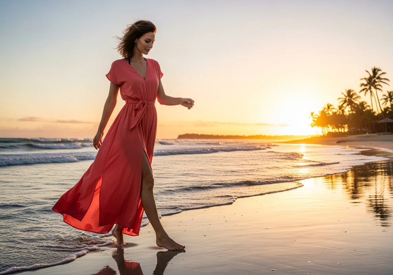 Flowy Maxi Dress – A Timeless Beach Vacation Outfit