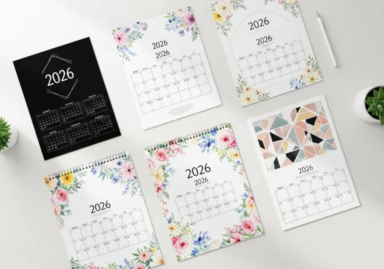 Free 2026 Printable Yearly Calendar – Minimalist, Floral & More