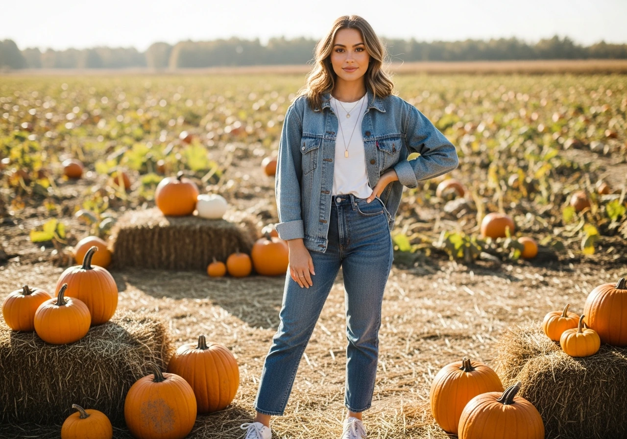 Full Denim with Minimal Accessories