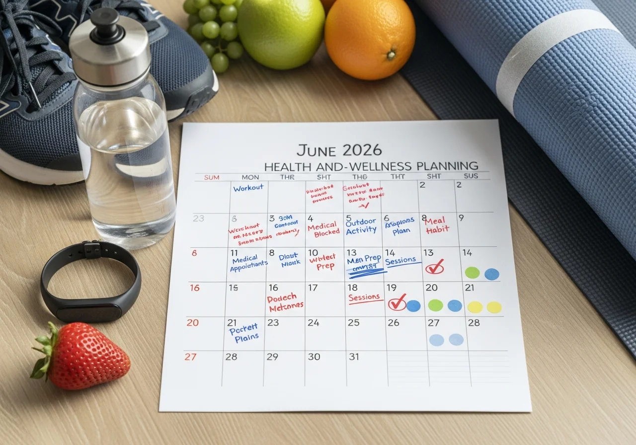 Health and Wellness Calendar Planning.