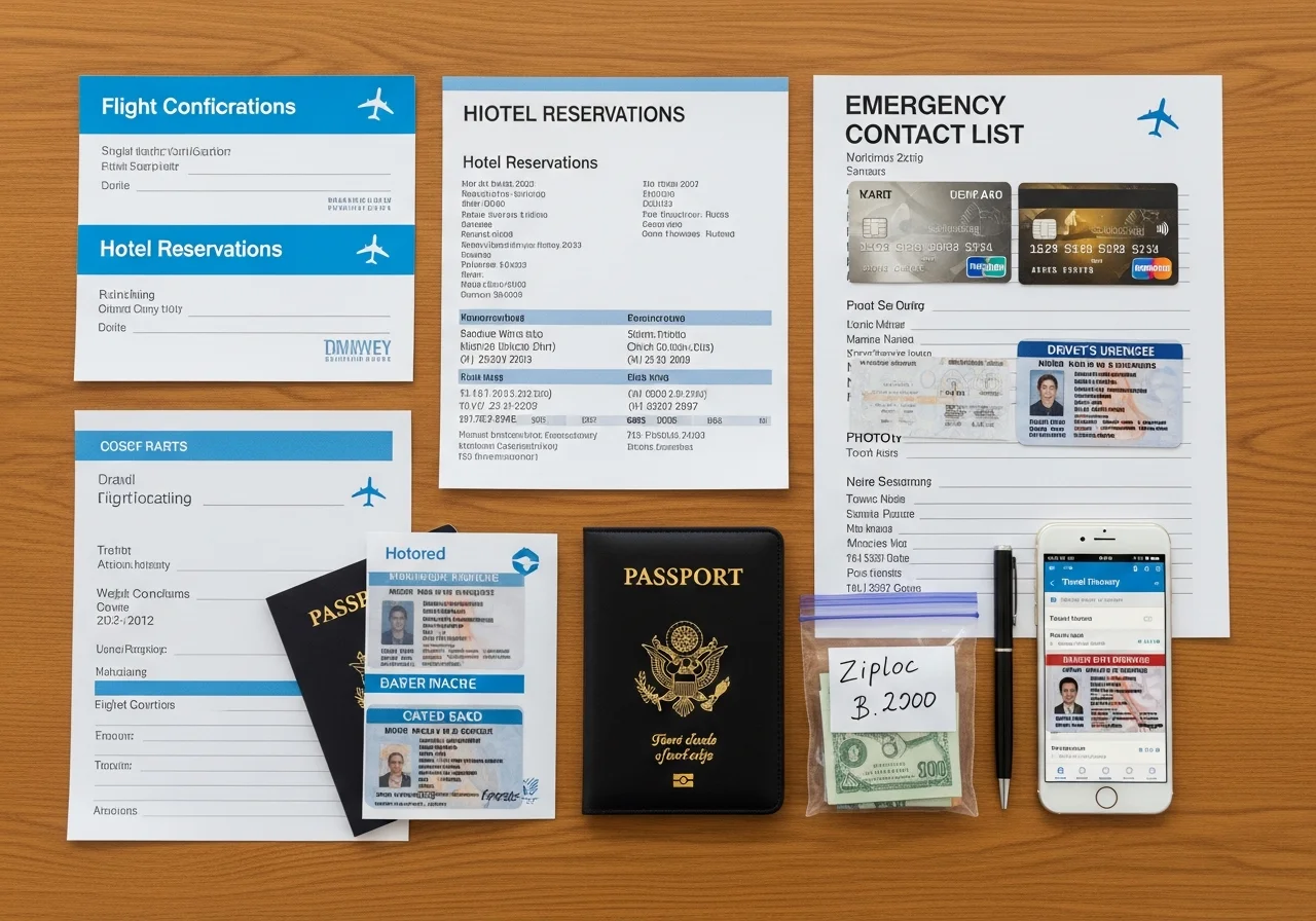 Important Travel Documents and Emergency Information