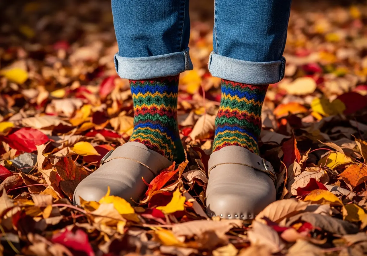 Incorporating Pattern Through Socks