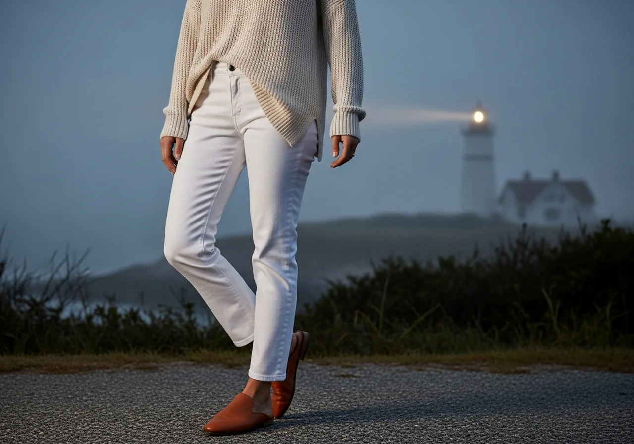 Knit Sweater and Casual Bottoms