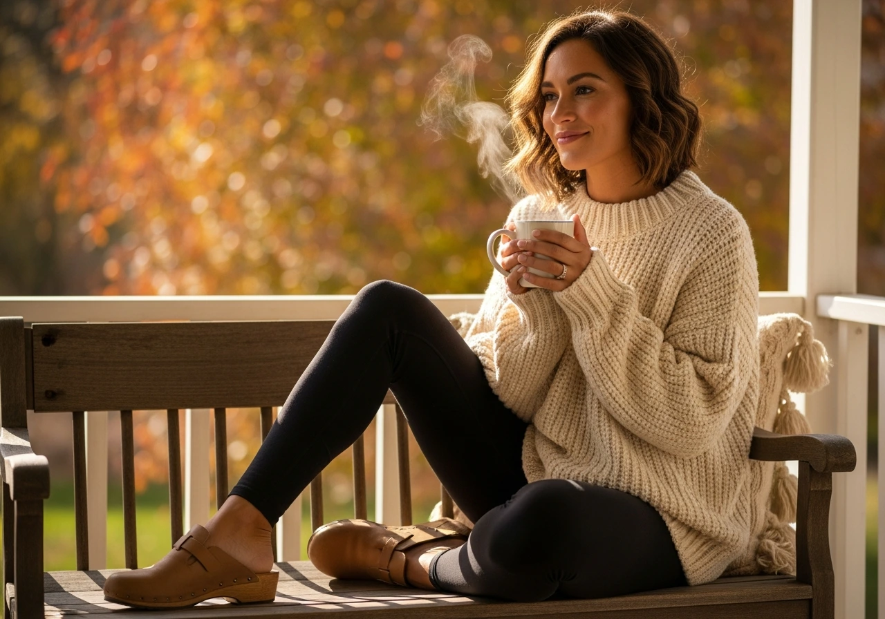 Layering with Cozy Knits and Oversized Sweaters