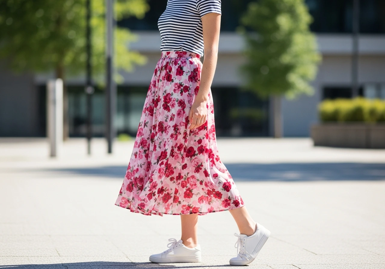 Mix Your Striped Shirt with Another Pattern
