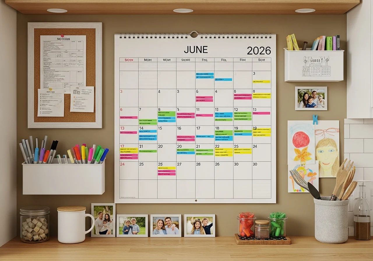 Organizing Family Schedules with June Calendars