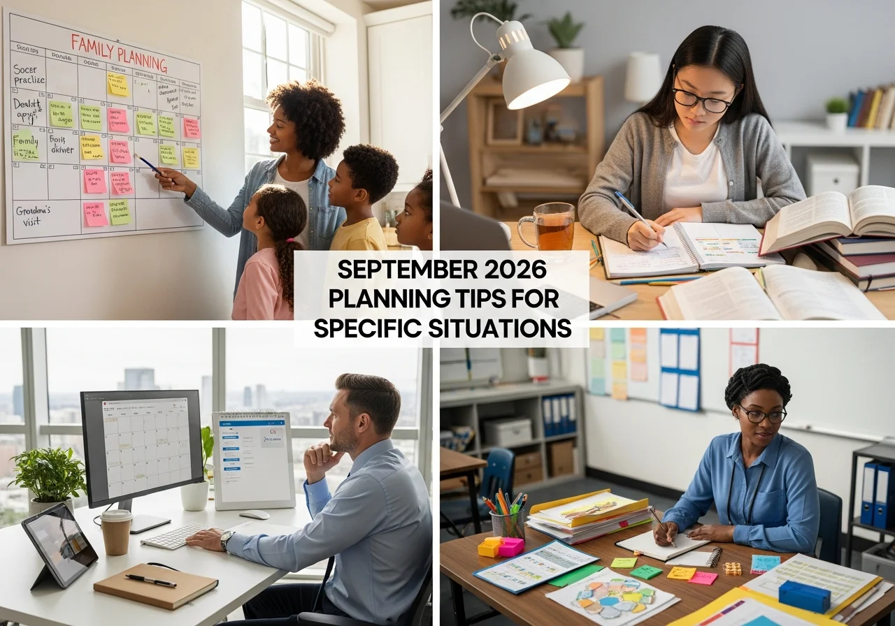 September 2026 Planning Tips for Specific Situations