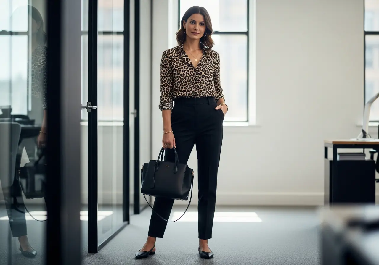 Statement Leopard Print with Tailored Balance