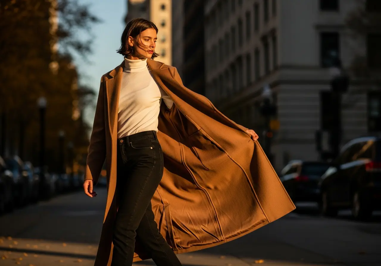 fall outfit ideas Statement Outerwear as the Focal Point