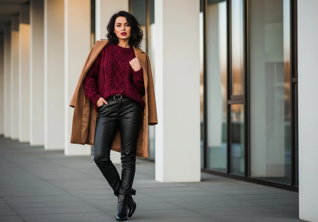 The Luxe Leather and Knit Combination