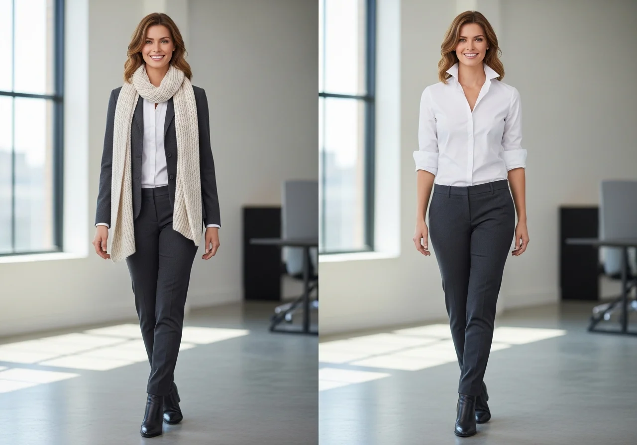 Transitional Work Outfits for Between-Season Success