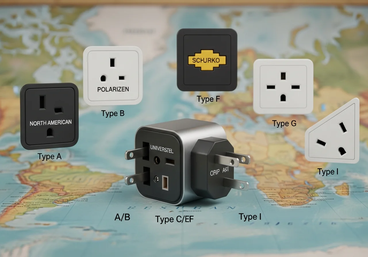 Universal Travel Adapter.