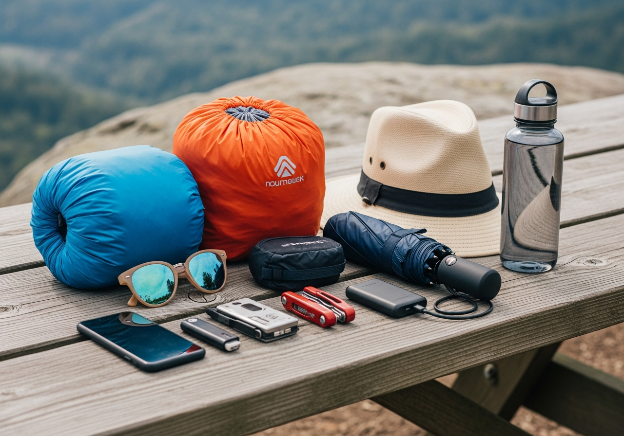 Weather-Appropriate Outerwear and Accessories.