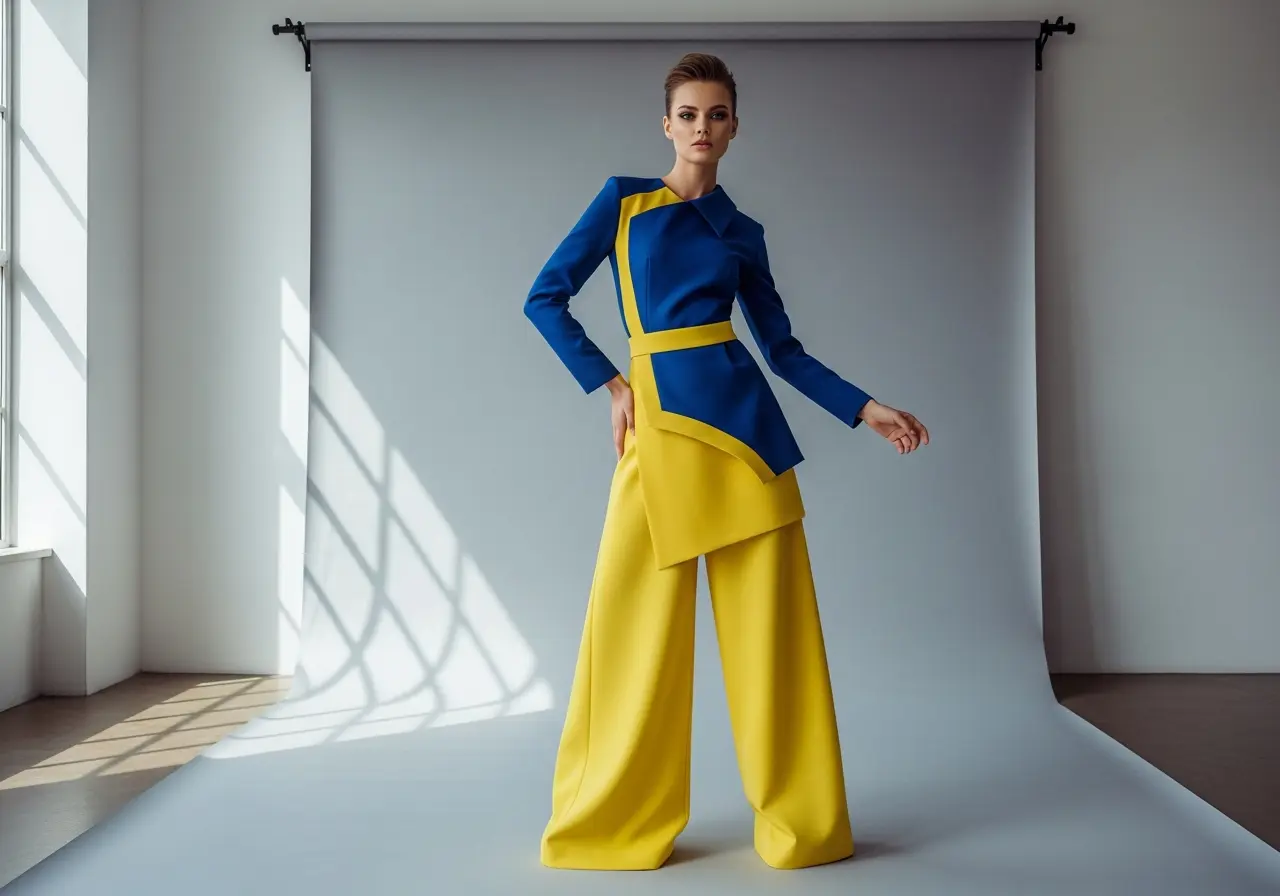 blue and yellow outfit