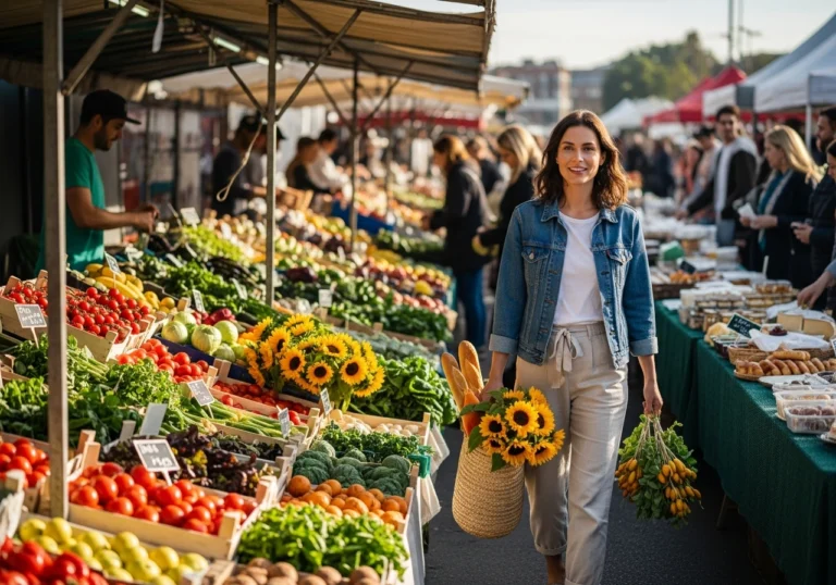 casual and cool market outfit