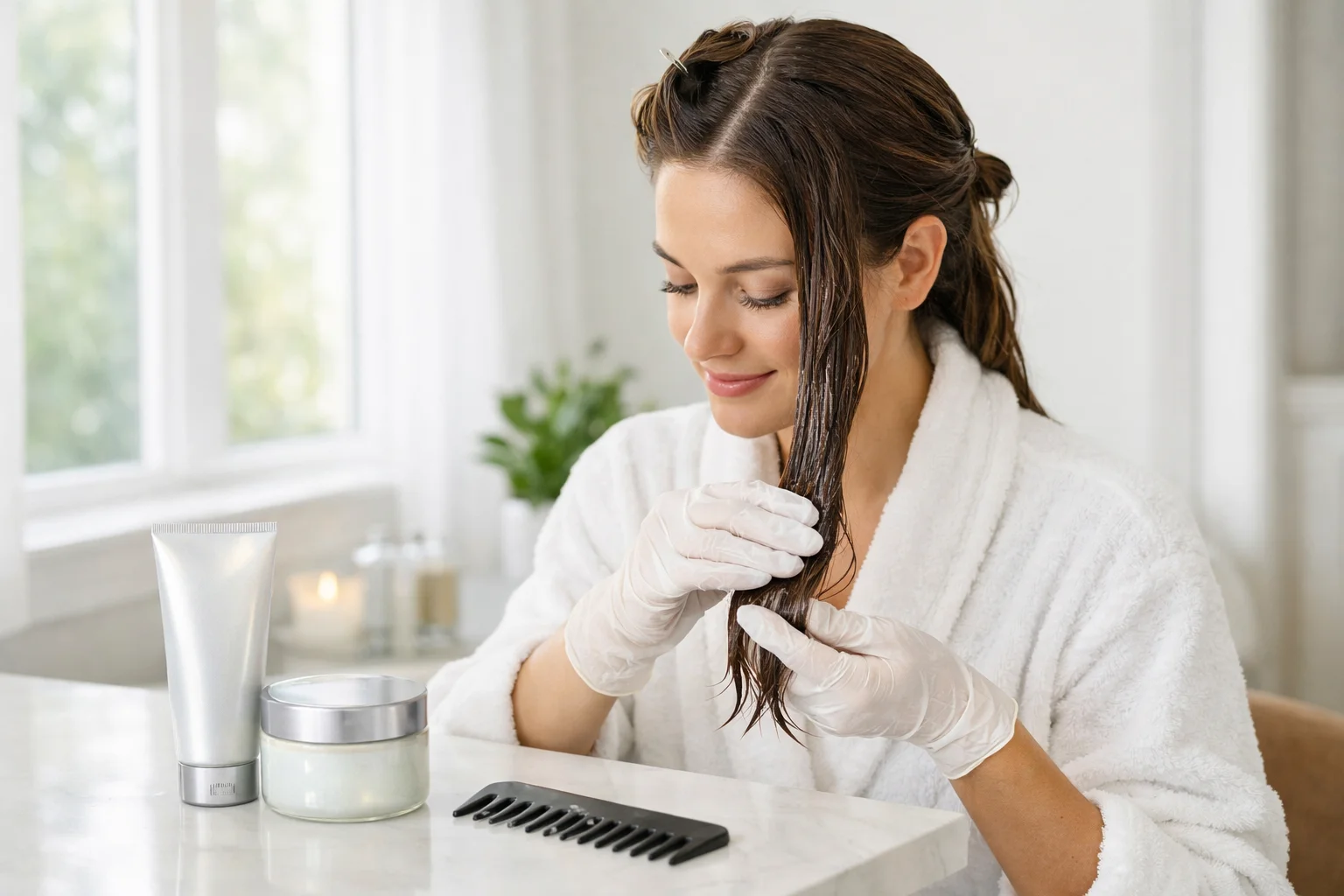 How-to-Apply-Hair-Gloss-at-Home