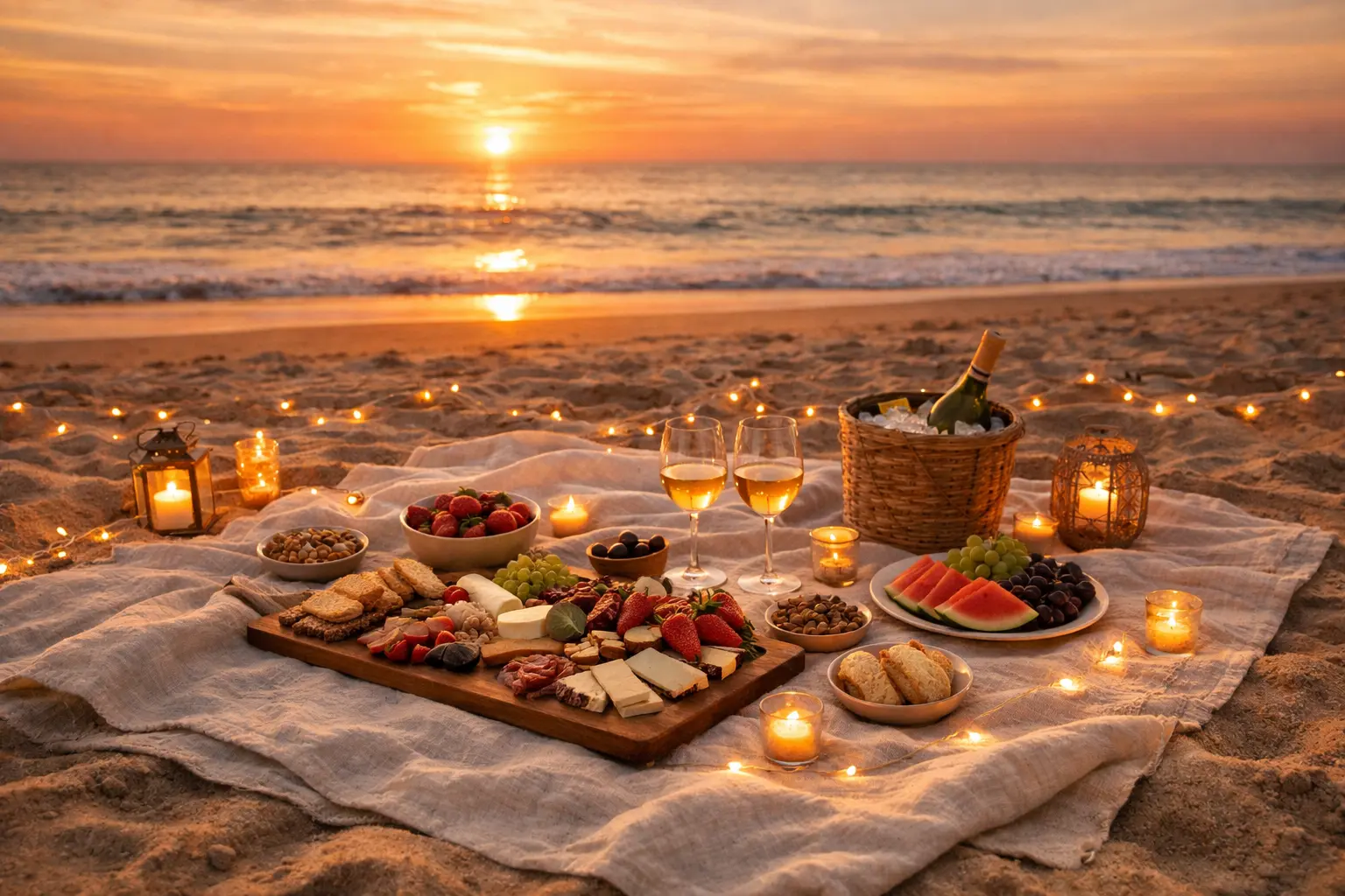 Sunset-Beach-Picnic-Ideas