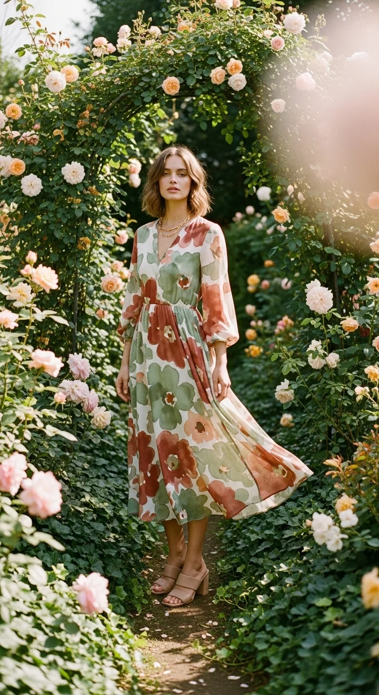 2. The Floral Midi Dress