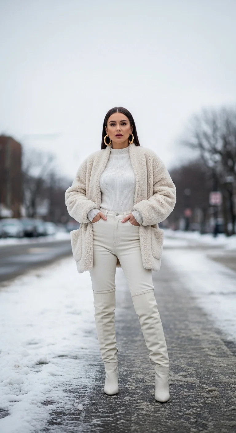 25 How to Wear White This Winter Style Guide