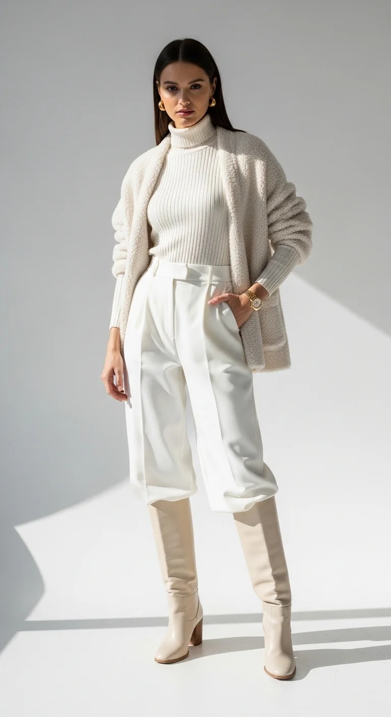 Build a Monochromatic Winter White Outfit