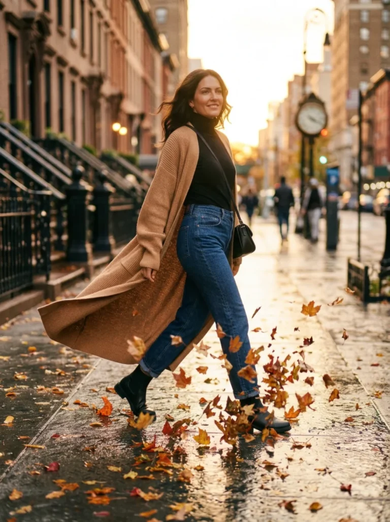 long cardigan outfit