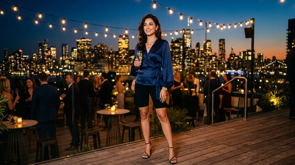 Biker Shorts Outfits Are Proving Comfort Can Still Be Glamorous