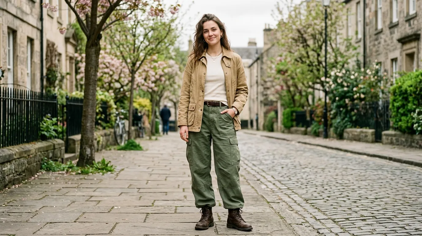Cargo Pants With a Barn Jacket