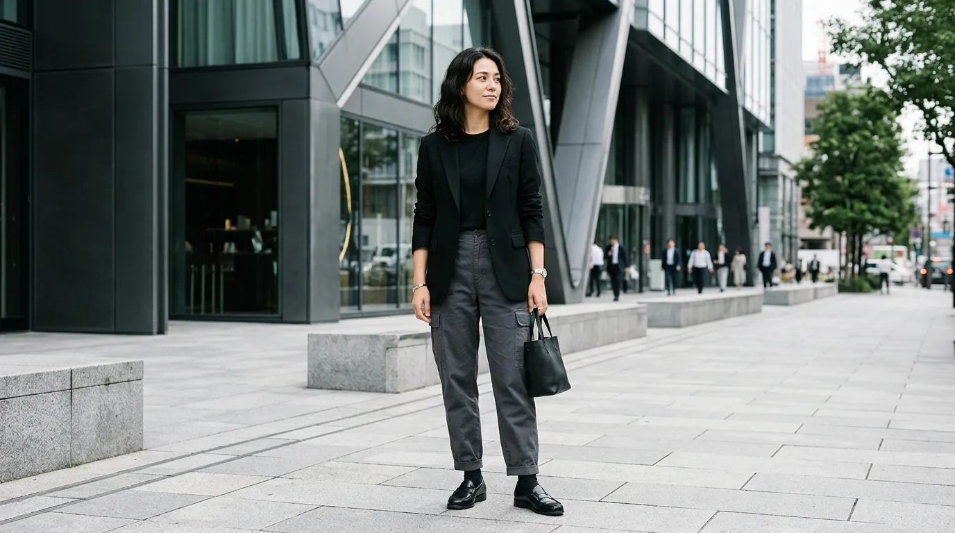 6. Cargo Pants With a Blazer