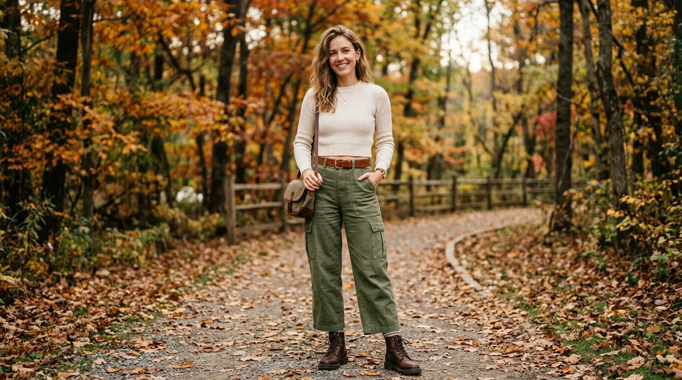 16. Cargo Pants With a Cropped Sweater
