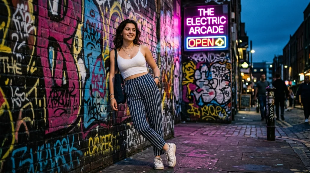 Crop Tops Meet Striped Trousers in a Pairing Nobody Saw Coming
