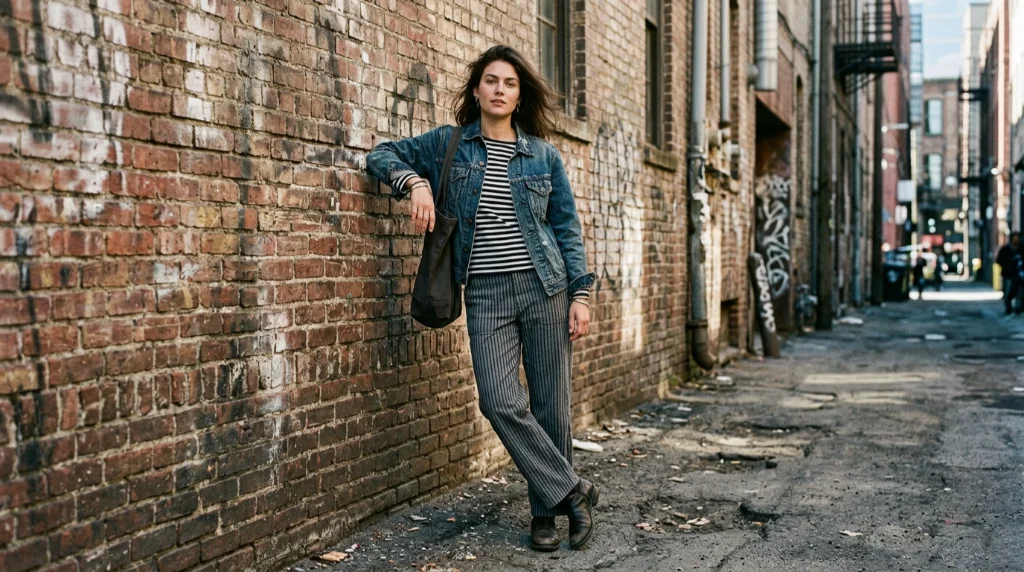 Denim Jackets Rough Up Polished Stripes Into Something Street Ready