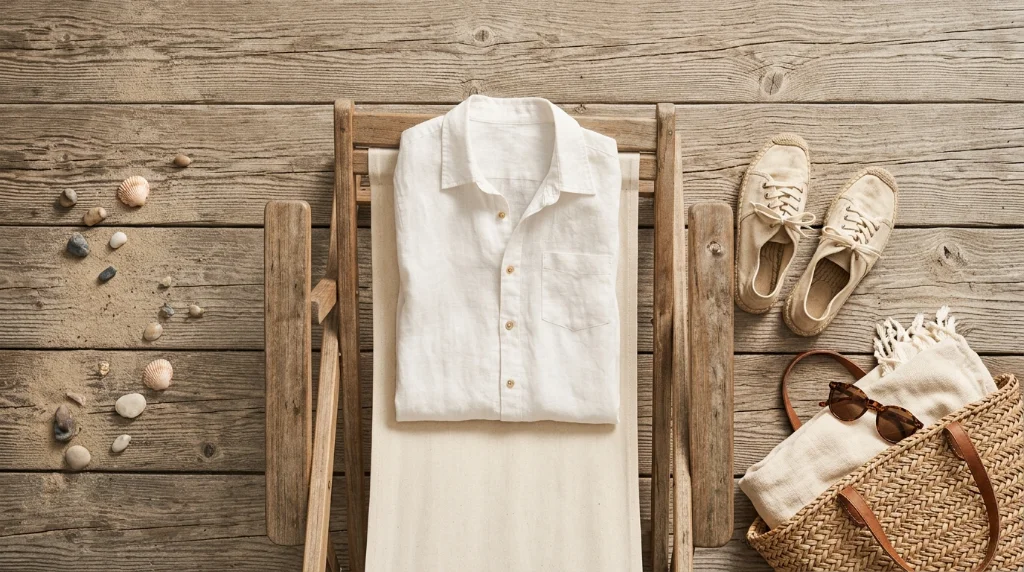 Linen Shirts Turn Espadrilles Into A Coastal Escape Fantasy