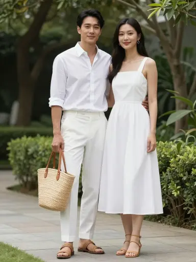 Monochrome White Ensemble