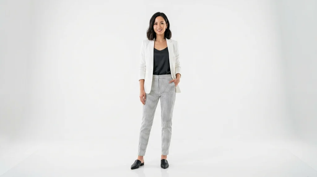 Petite Frames Trick the Eye Using One Overlooked Stripe Direction