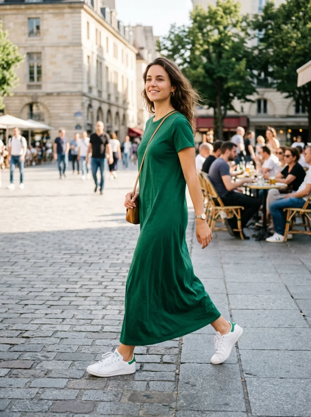 Relaxed Sneaker Pairings Turning Elegant Dresses Into Daily Favorites
