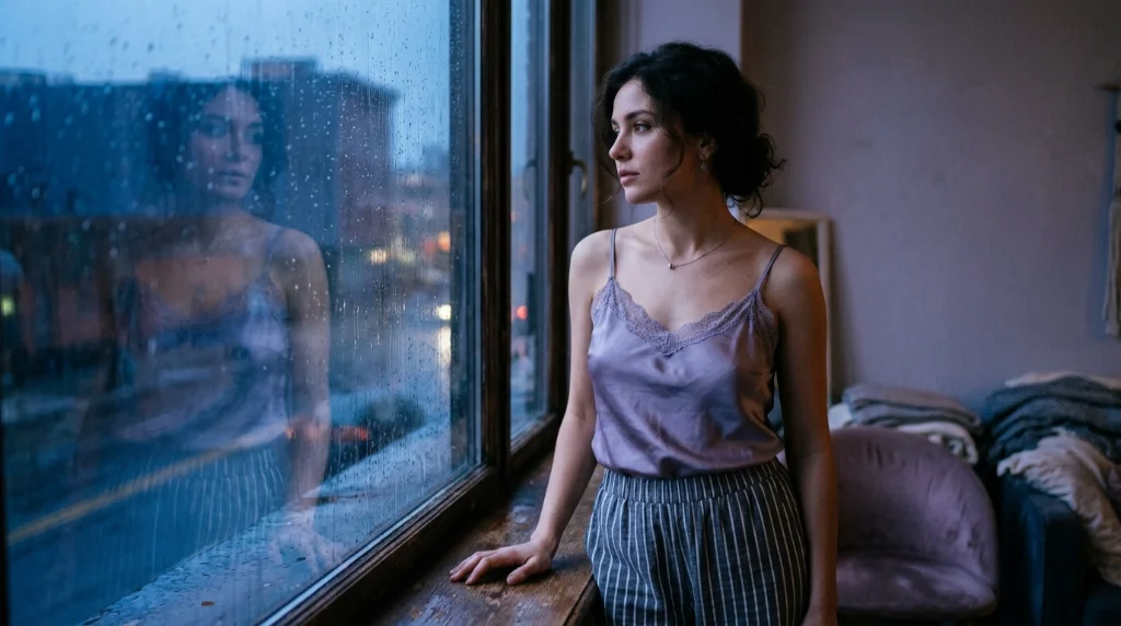 Silk Camisoles Soften Sharp Stripes Into Something Unexpectedly Romantic