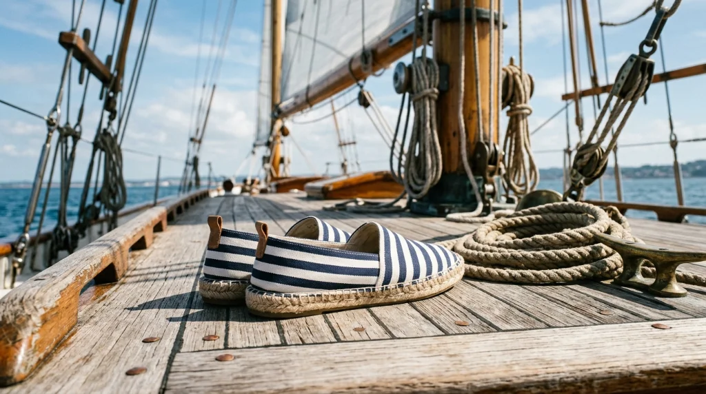Striped Espadrilles Channel A Nautical Mood Without Even Trying