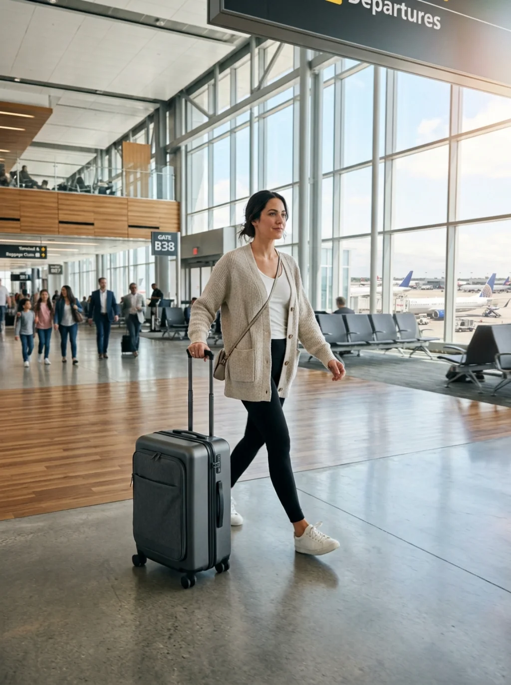 Travel Wardrobes Simplified: One Knit Layer, Endless Airport Outfits